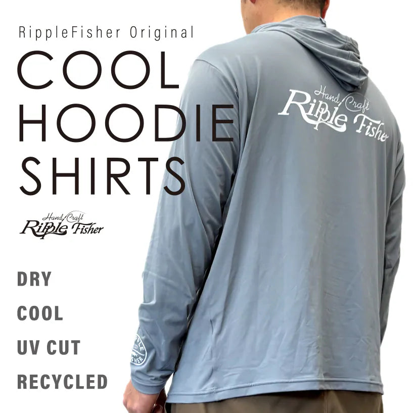 Ripple Fisher Cool Hoodie Shirts Fog Blue