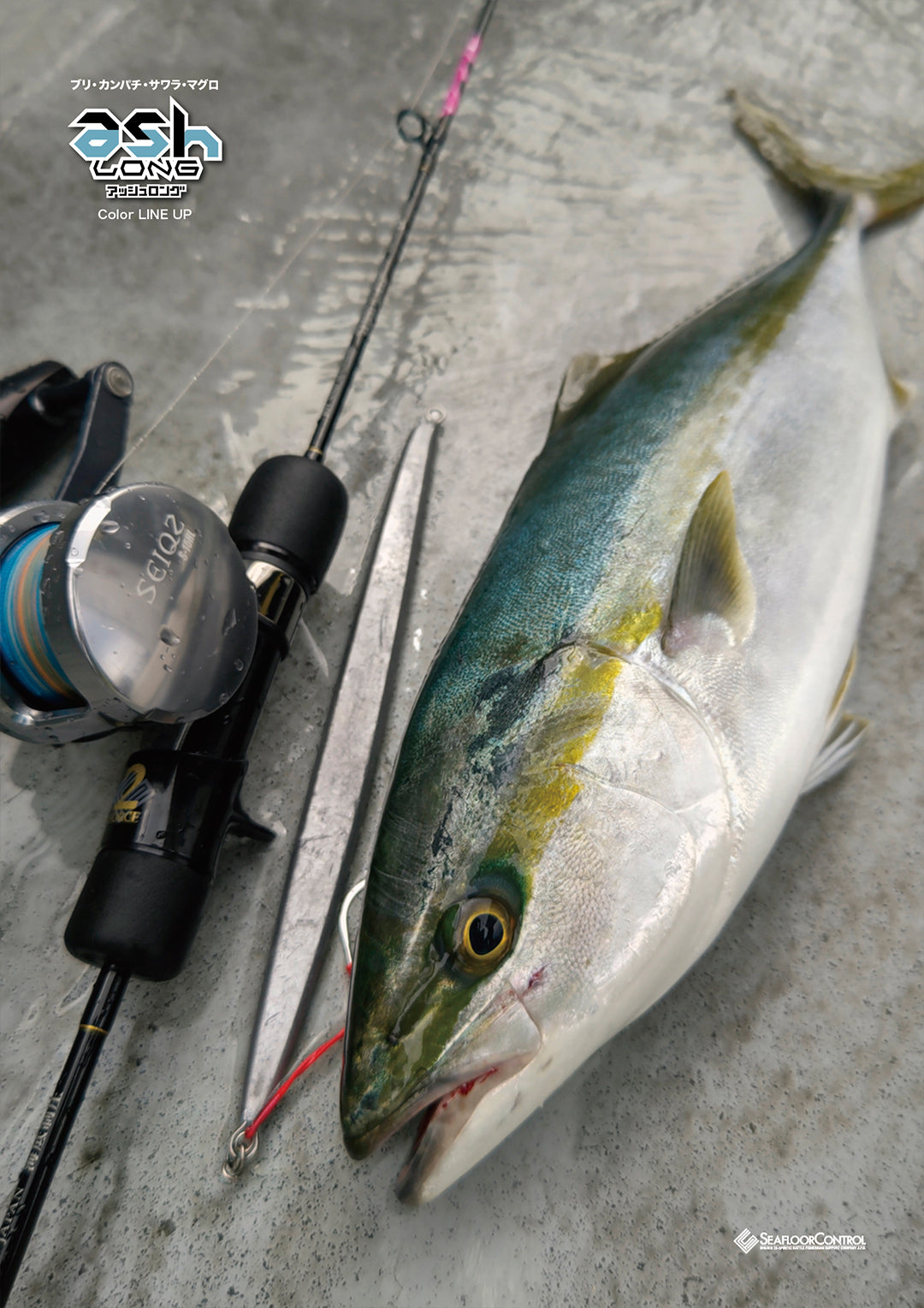 SEAFLOOR CONTROL Metal Jig ASH Long 300g