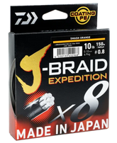Daiwa J-BRAID EXPEDITION PE Line 150m Orange