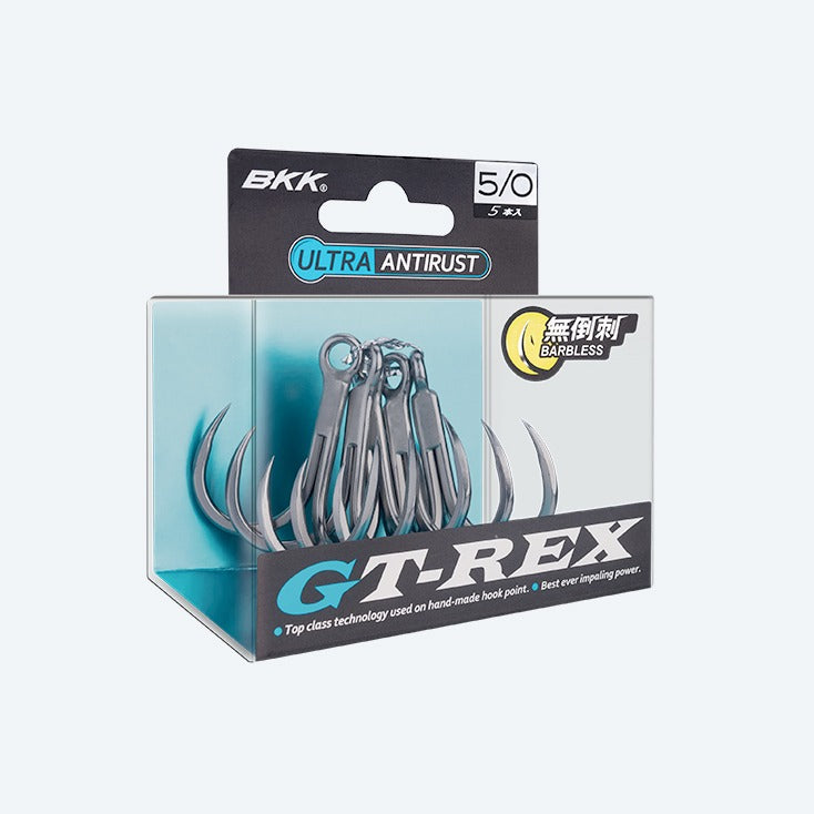 BKK GT-REX BL Treble Hooks (Barbless)