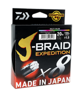 Daiwa J-BRAID EXPEDITION PE Line 300m Multi Color