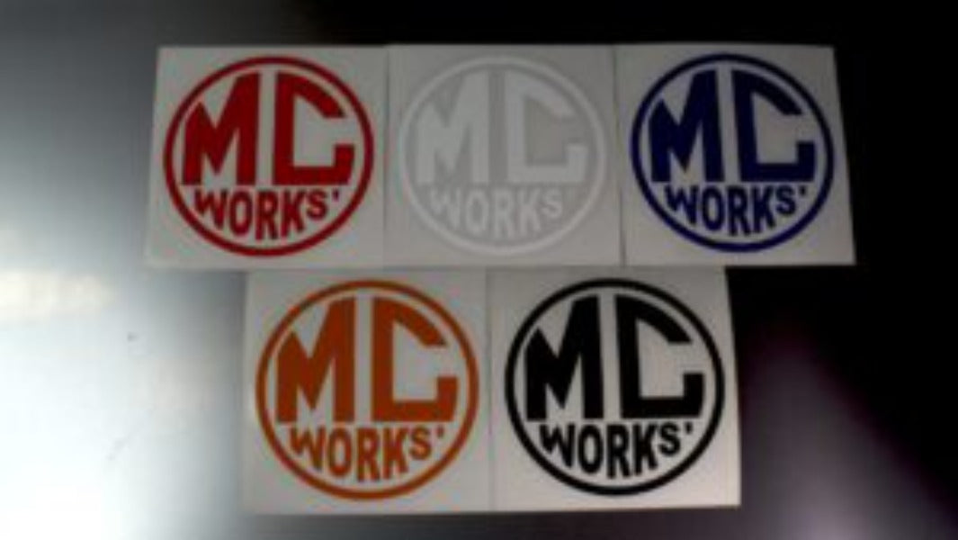 Mc Works Stickers CUTTING DECALS - Round Type