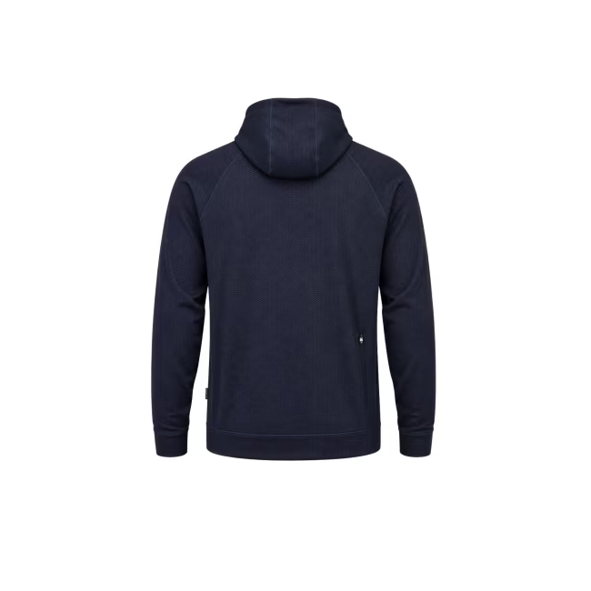 Shimano HOODED TECH TEE - WAVE PATTERN NAVY