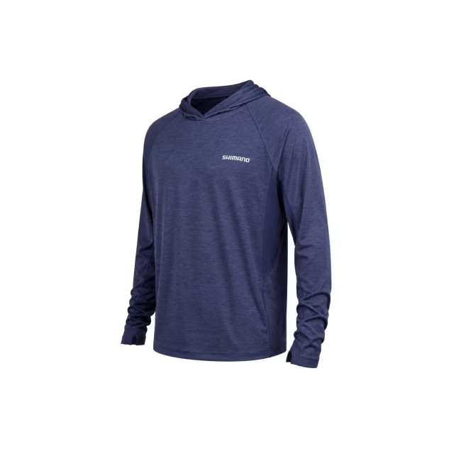 Shimano HOOD TECH TEE - GYOTAKU MARLIN NAVY