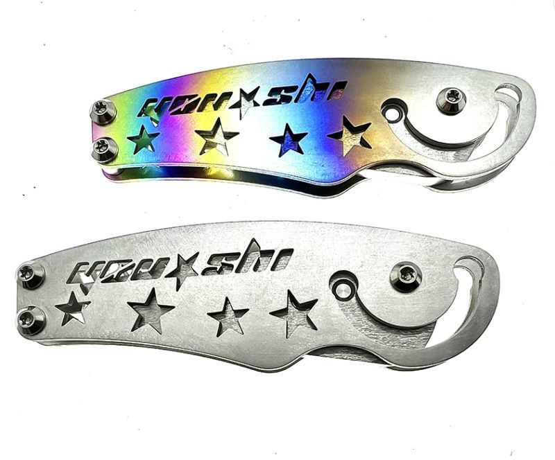 YOU-SHI JAPAN YS64 Titanium FD Deba Knife Rainbow
