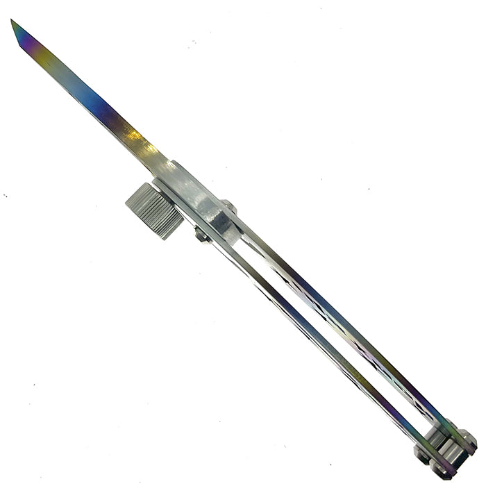 YOU-SHI JAPAN YS64 Titanium FD Deba Knife Rainbow