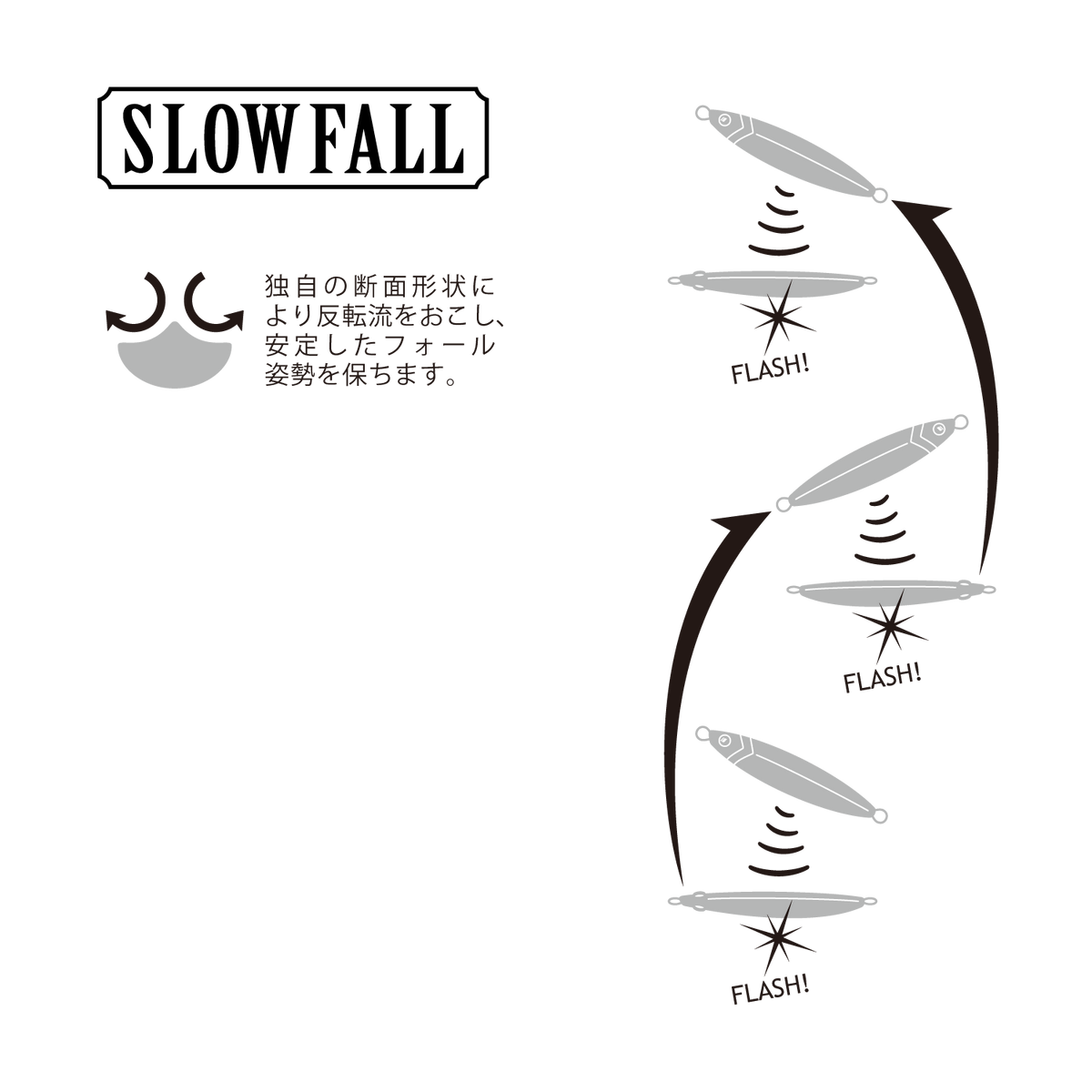 Major Craft Hairtail Slow Fall Metal jig 80g