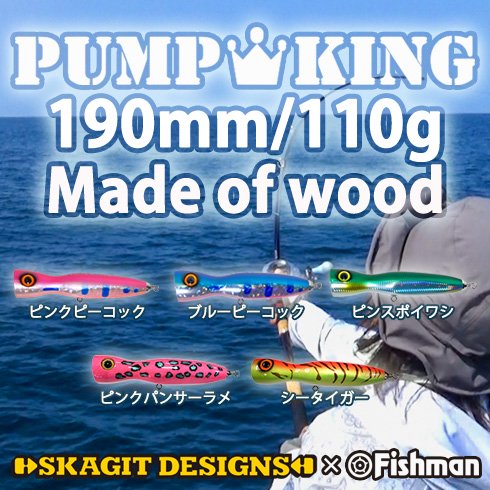 Fishman x Skagit Designs Popper Pump King 190mm