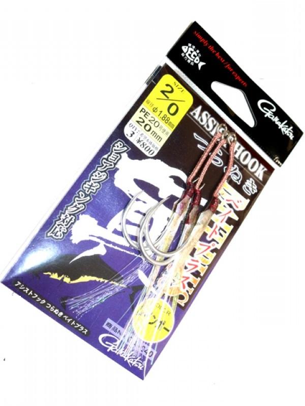 Gamakatsu Single Assist Hook TSURANUKI BaitPlus Rainbow GA-040 - Coastal Fishing Tackle