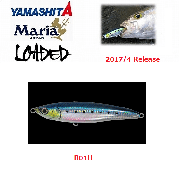 <2017 Model> Maria Loaded LS140 Level Sinking Pencil 140mm 64g - Coastal Fishing Tackle