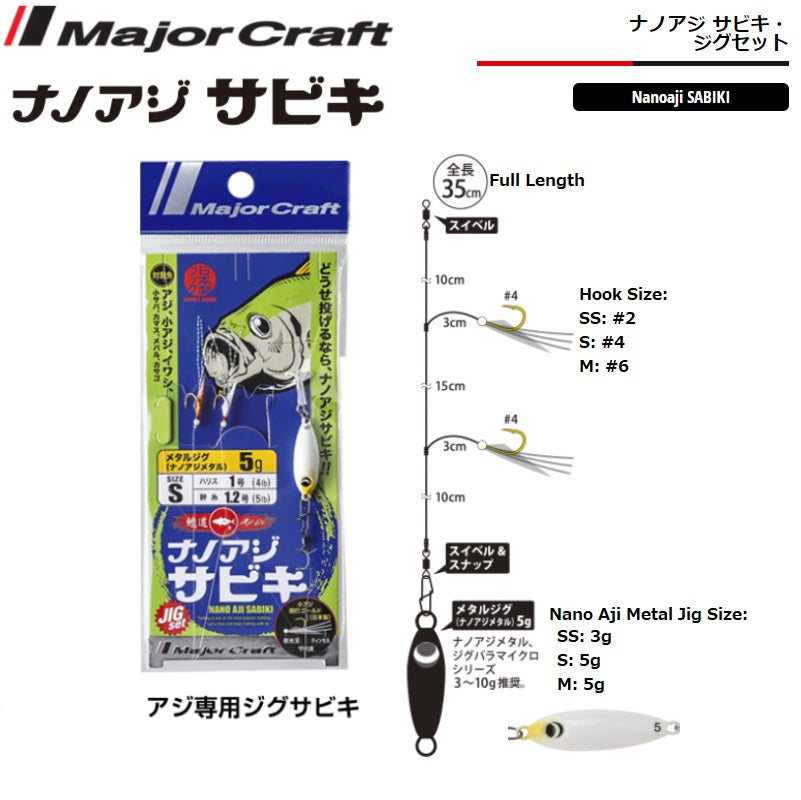 Major Craft Nano Aji SABIKI SET