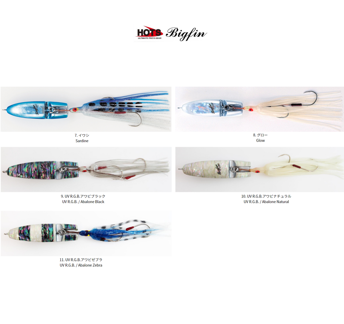 Hots Metal Jig Bigfin 180g