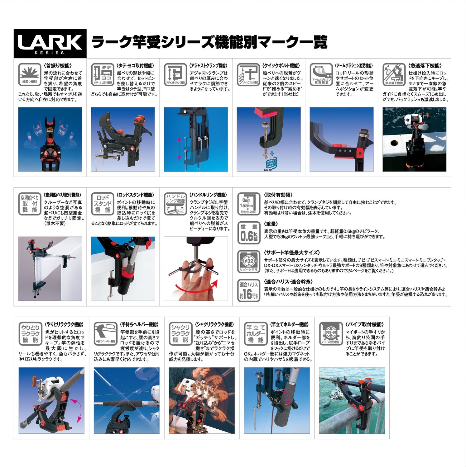 Daiichiseiko Super Lark Rod Holder for boat fishing - Coastal Fishing Tackle