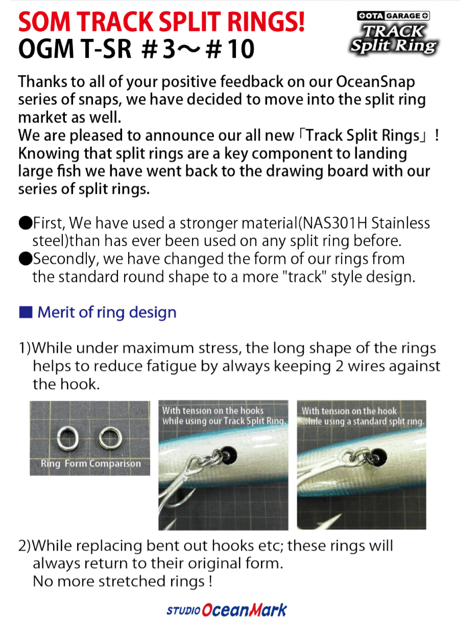 SOM Track Split Ring - Coastal Fishing Tackle