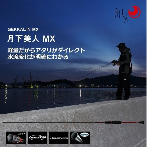 Daiwa Gekkabijin MX 86ml-s Medium Light Spinning Fishing Rod Pole