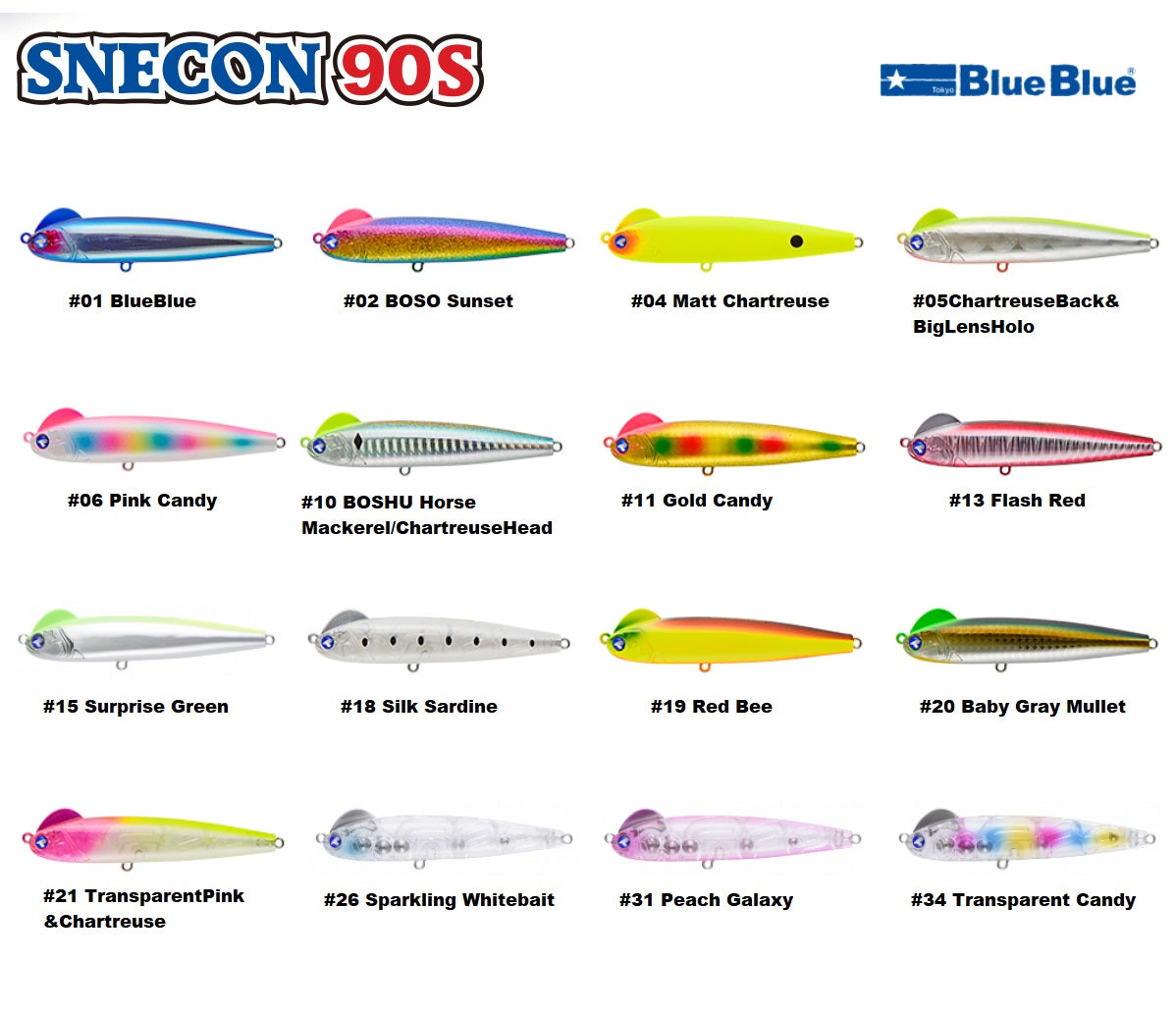 Blue Blue SURFACE PLUG SNECON 90S