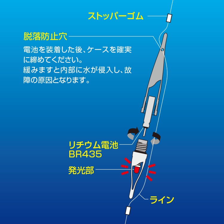HIROMI underwater LED Flashing Light