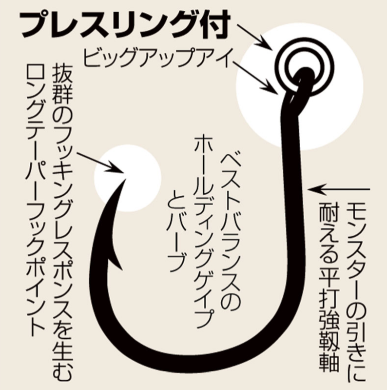 Shout Ringed Kudako Silver Tail Hook