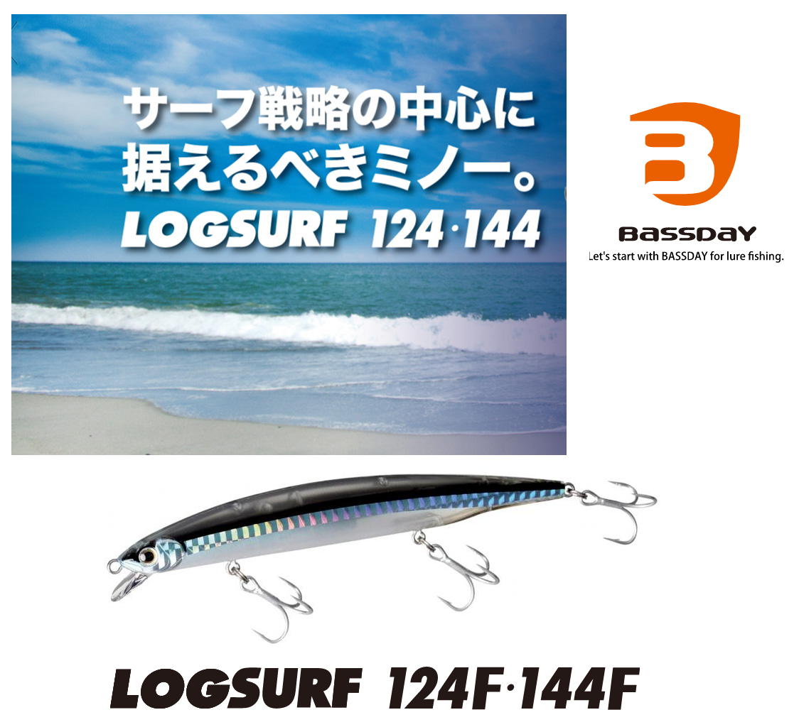 BASSDAY Log Surf 144F Minnow 144mm 22.6g