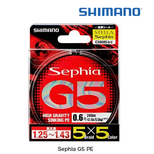 SHIMANO SEPHIA G5 HIGH GRAVITY Sinking Eging PE LINE PL-E55N - Coastal Fishing Tackle