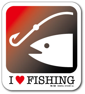 General Fishing Stickers - I love fishing