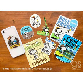 General Fishing Stickers - Snoopy go fishing