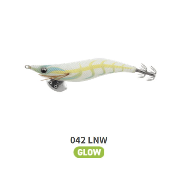 Yamashita EGI-OH LIVE Squid Jig #3.0 (490GLOW + KEIMURA + NEONBRIGHT)