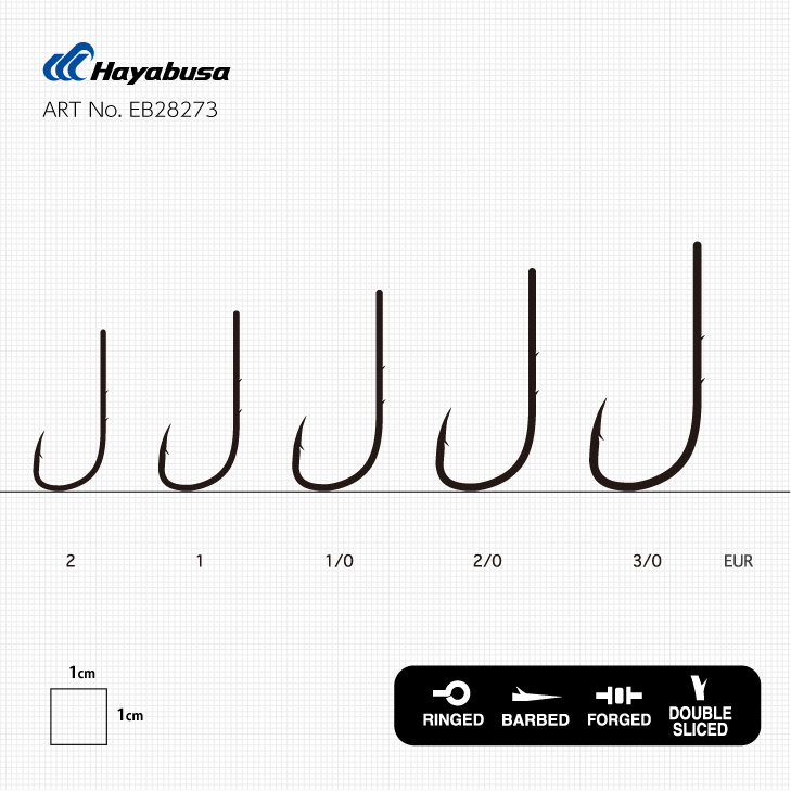 Hayabusa Hook Bait Holder 25PCS H.BTH282
