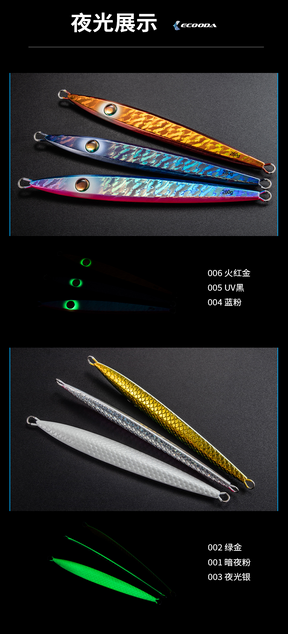 Ecooda Fast Jigging Metal Jig CROCODILI 200g