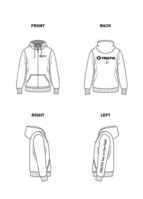 TRUTH JAPAN Original Dry Cotton Sweat Fullzip Hoodie 2026