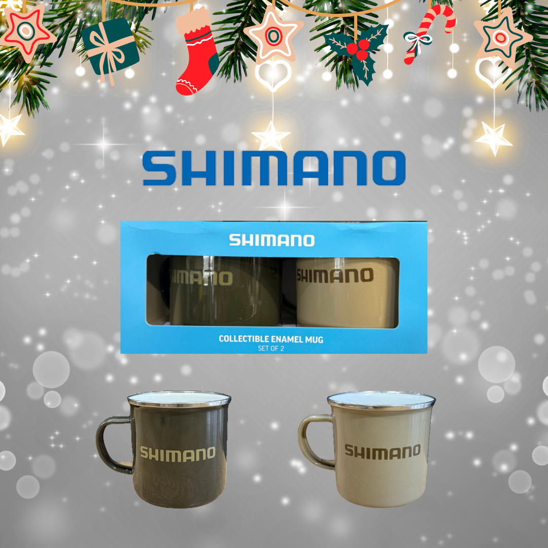 SHIMANO 2PC ENAMEL MUG Pack