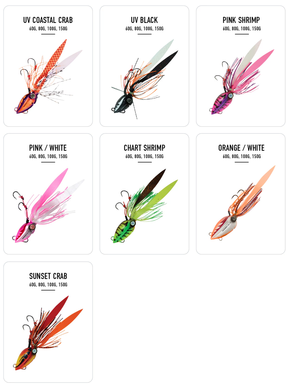 SHIMANO LUCANUS JIGS 150g