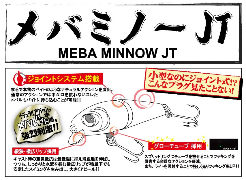 RUDIE'S MEBA MINNOW JT (F) 50mm 4.6g