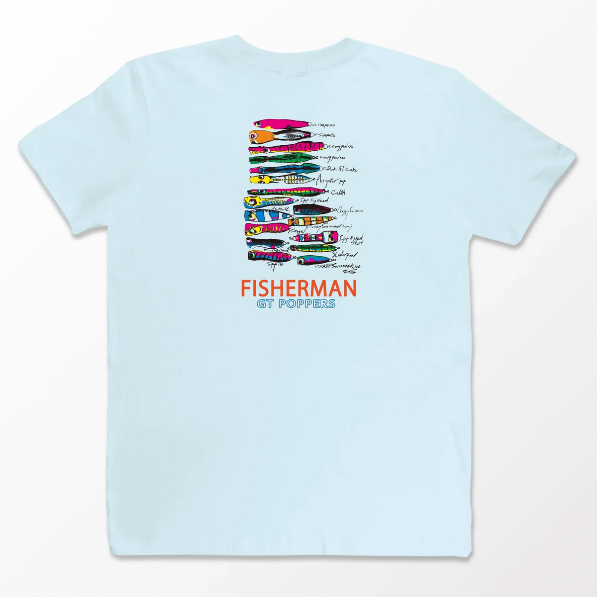 FISHERMAN GT POPPERS Cotton T-shirt