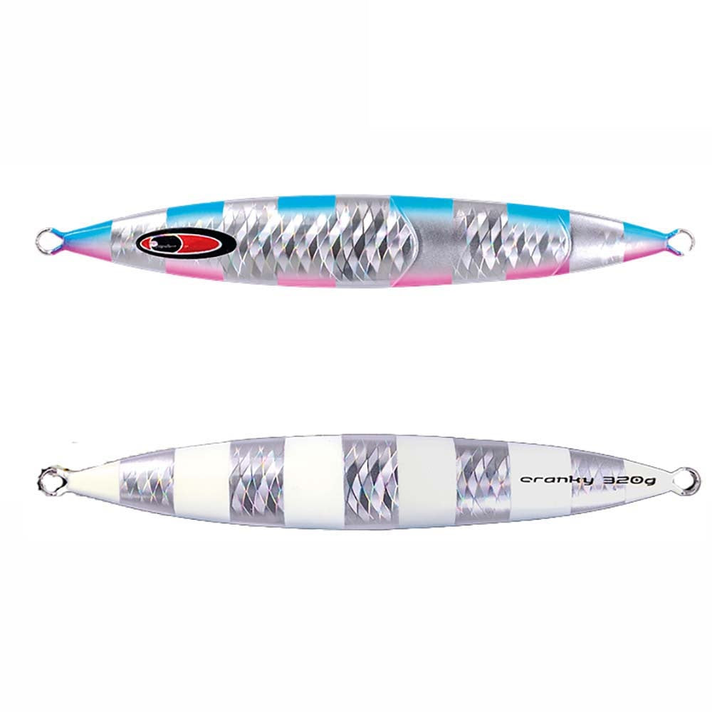 Seafloor Control Metal Jig CRANKY (DNA Blue Pink Zebra Glow Limited Color)