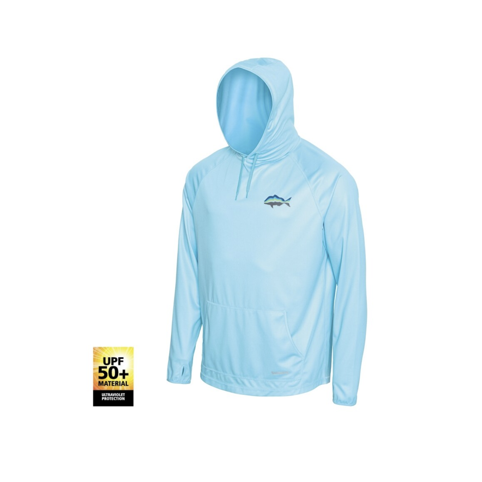 Shimano Hooded UPF 50+ Tech Tee - Blue Snapper MED