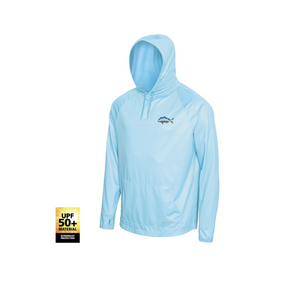 Shimano Hooded UPF 50+ Tech Tee - Blue Snapper MED