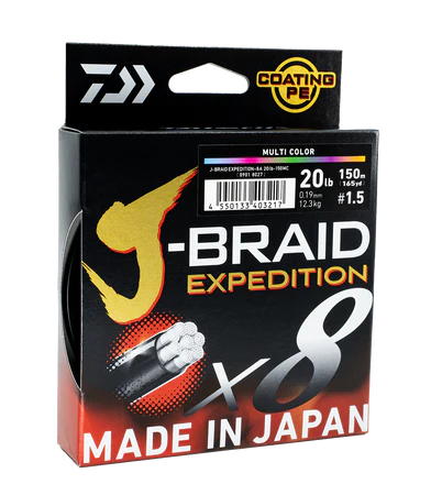 Daiwa J-BRAID EXPEDITION PE Line 300m Multi Color