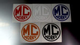 Mc Works Stickers CUTTING DECALS - Round Type