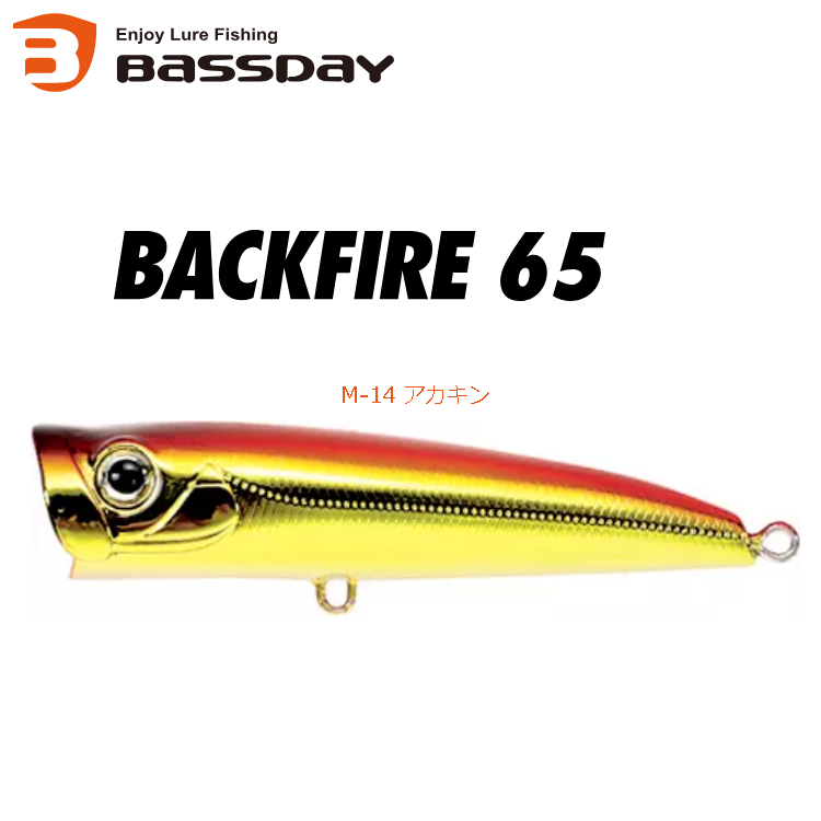 BASSDAY Backfire Popper 65mm