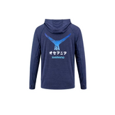Shimano HOOD TECH TEE - GYOTAKU MARLIN NAVY