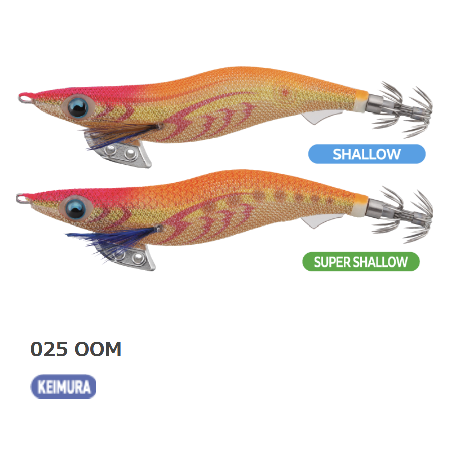 Yamashita Egi-Oh K Super Shallow Squid Jig #3.5 (+ KEIMURA + NEONBRIGHT)