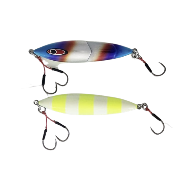 SeaFloor Control Metal Jig Tiny CRANKY - Limited Titan Chart Zebra Glow