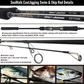 YAMAGA BLANKS SeaWalk Cast Jigging Swim&Skip