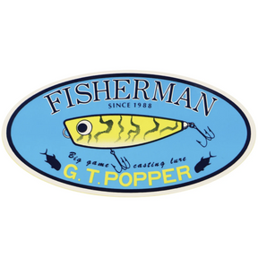 FISHERMAN Sticker Oval GT Popper(B)