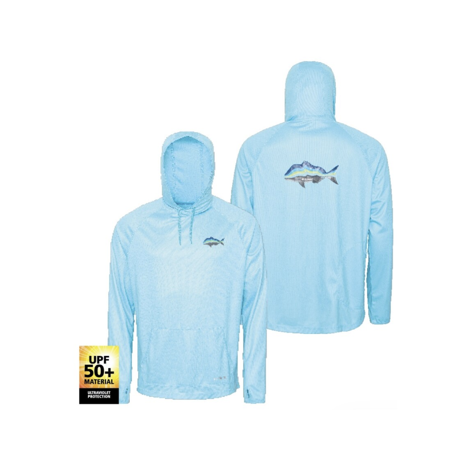Shimano Hooded UPF 50+ Tech Tee - Blue Snapper MED