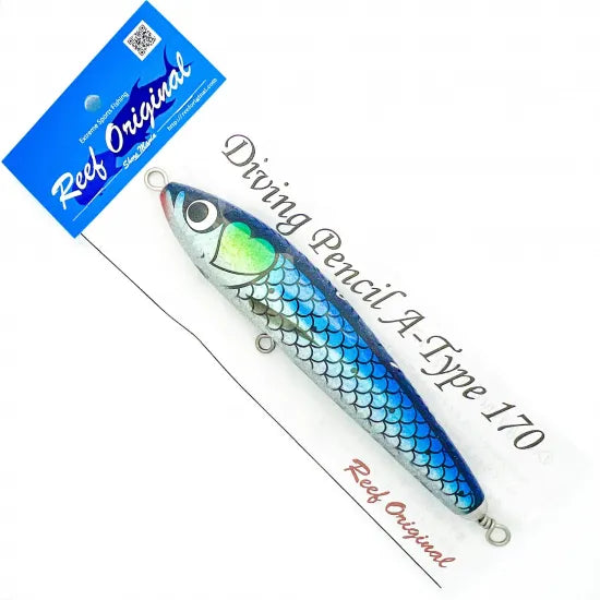 Reef Original Handmade Wood Lure - Diving Pencil A-Type 170