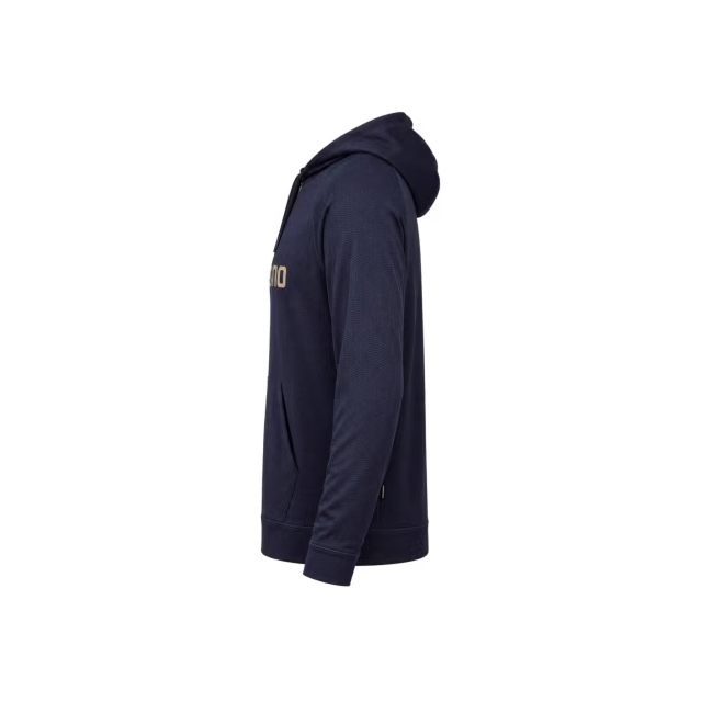 Shimano HOODED TECH TEE - WAVE PATTERN NAVY