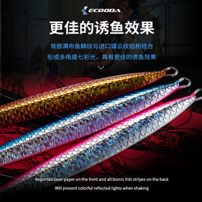 Ecooda Fast Jigging Metal Jig CROCODILI 200g