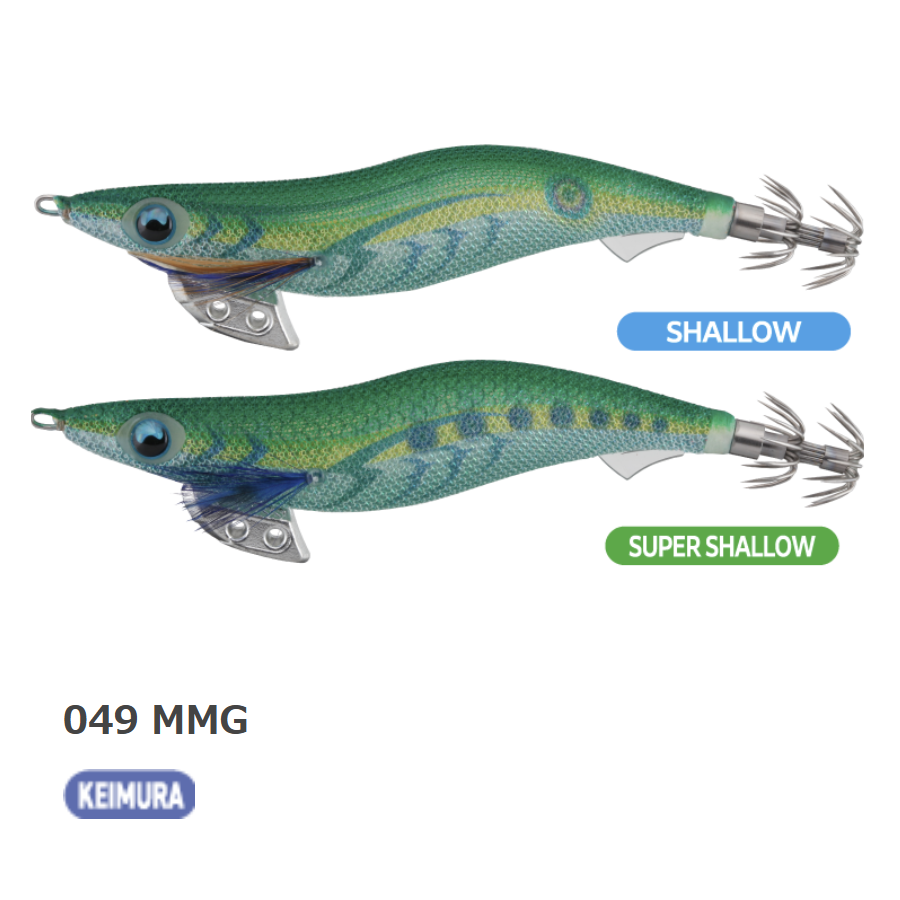 Yamashita Egi-Oh K Super Shallow Squid Jig #3.5 (+ KEIMURA + NEONBRIGHT)